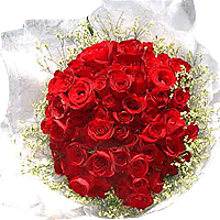 Attractive Red For Love Bouquet