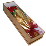 Blossoming Red Roses Arranged in an Exclusive Box
