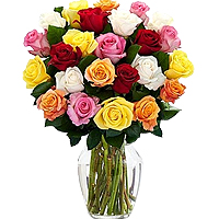 Eye-Catching24 Mixed Flower Arrangement / Vase