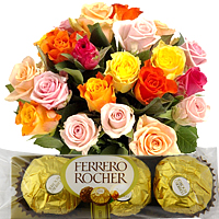 Be happy by sending this Exquisite Flowers   Choco......  to Jabotabek
