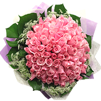 Confess what u feel with this beautiful special floral gift  of  99 fiery Pink R...