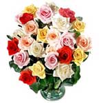 Two Dozen Multicolor Roses