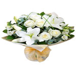 Garden of white roses Hand-tied