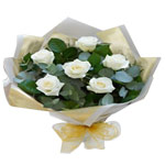 Stolen heart white roses