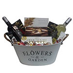 Entertaining Gift Hamper of Red N White Wine with Lots More