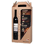 Vibrant Fine Wine N Chocolate Delicacies Gift Box
