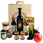 Creative Blissful Celebration Wine N Assortments Gift Hamper