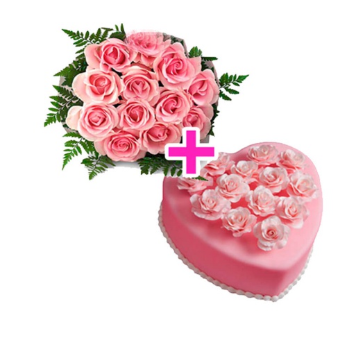 Dessert With Love And Flowers