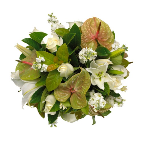 Green Flower Basket