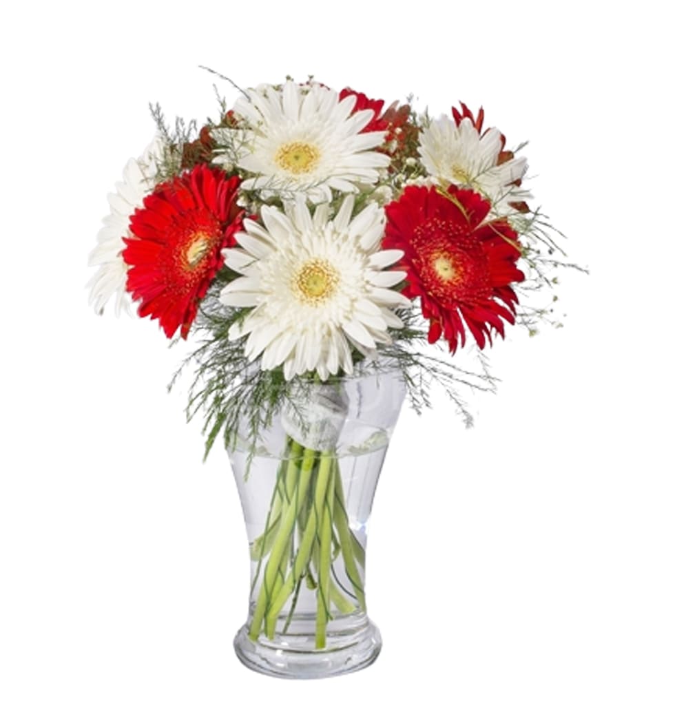Flower Bouquet With Colouring Gerveras
