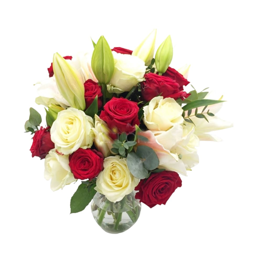 This elegant arrangement is a lovely balance betwe......  to Verona