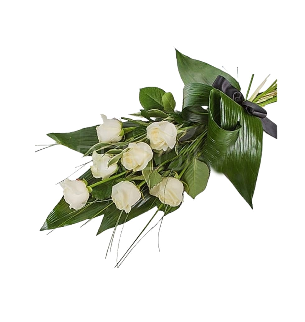 Condolences Bouquet Of White Roses