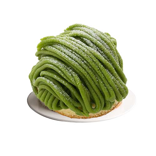 Luscious Yame Matcha Mont Blanc Cake