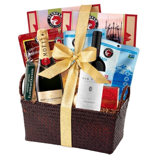 One-of-a-Kind Joy Forever Gourmet Hamper with Champagne
