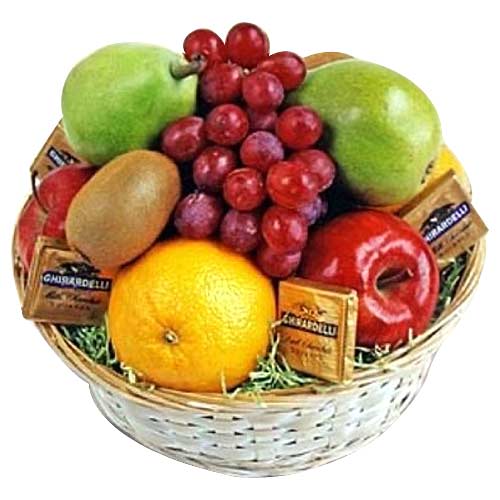 Seasonal Fruits and Tasty Chocolates Treat