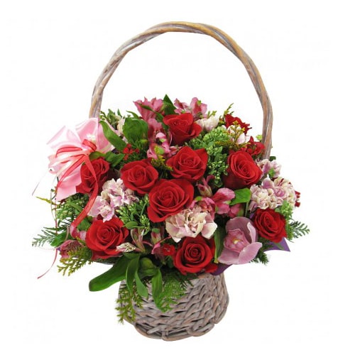 Cherished Fresh Pink and Red Flowers