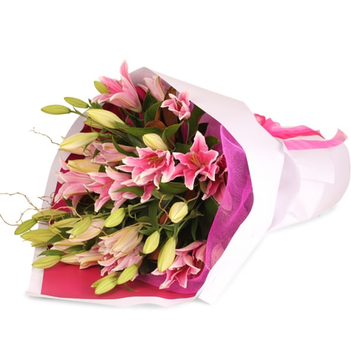 Sweet Asiatic Lilies Bouquet