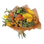 Arrangement of cut flowers in basket / dish  the extraordinary gift ....