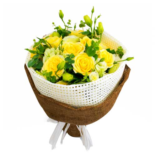 Treasured Bouquet of 24 Stalks of Yellow Roses