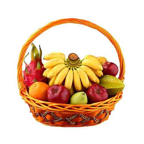 Premium Basket of Freshly Plucked Fresh Fruit <br/>