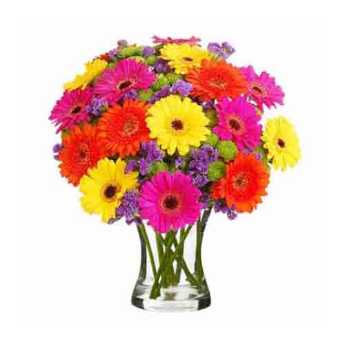 Multicolored Glad Tidings Bouquet