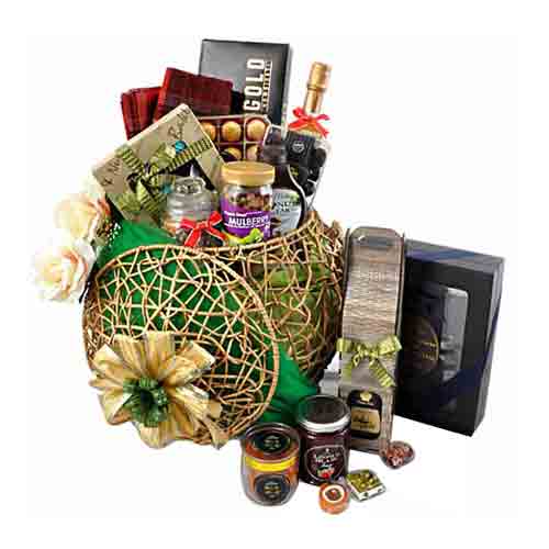 Enigmatic All In One Gourmet Gift Basket