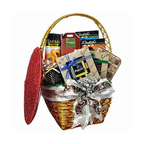 Captivating Christmas Greetings Gift Basket
