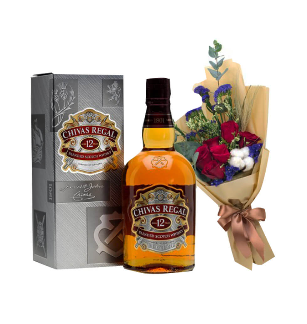 Blossom Bouquet and Chivas Absolute