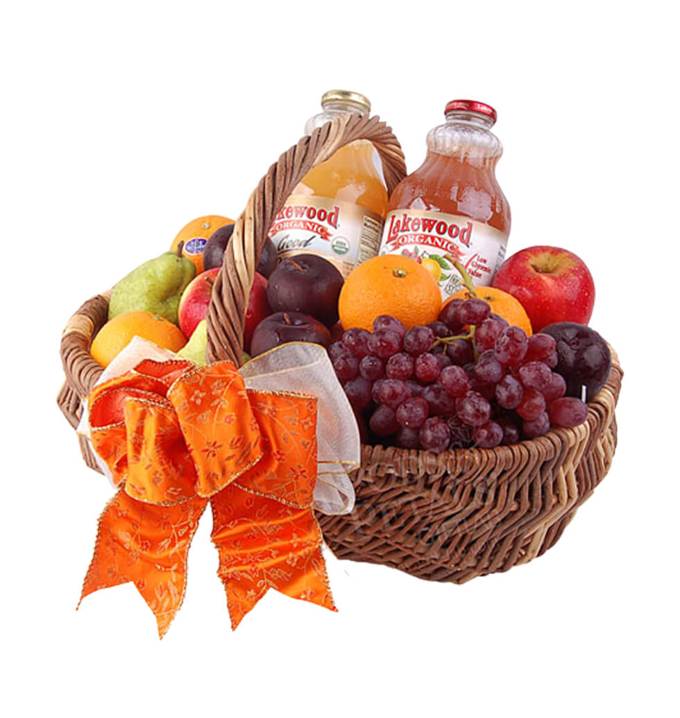 This healthy basket is filled with delicious treat...