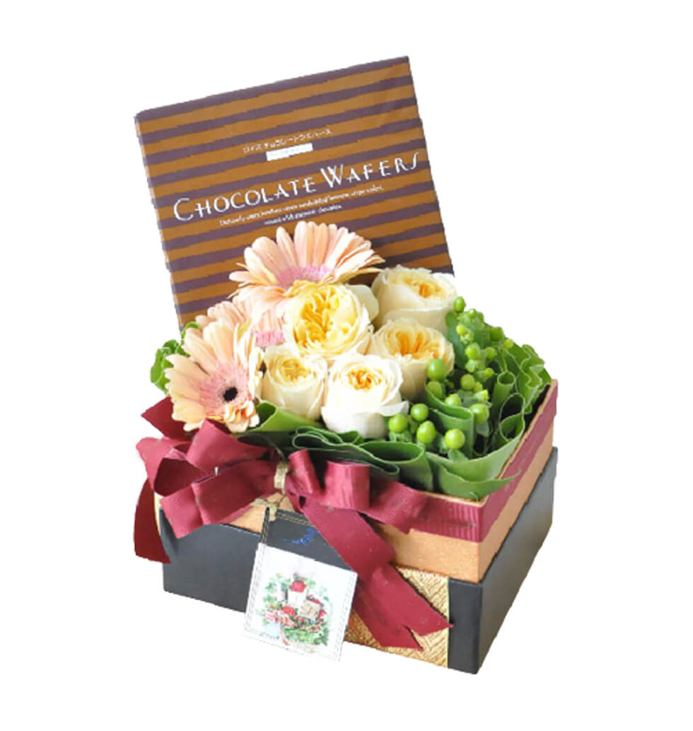 Chocolate with a floral box