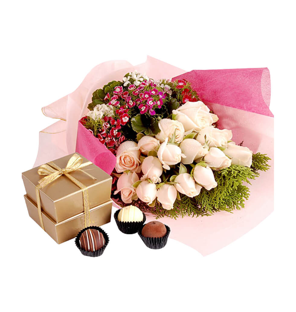 Flowers and ChocolatePralines