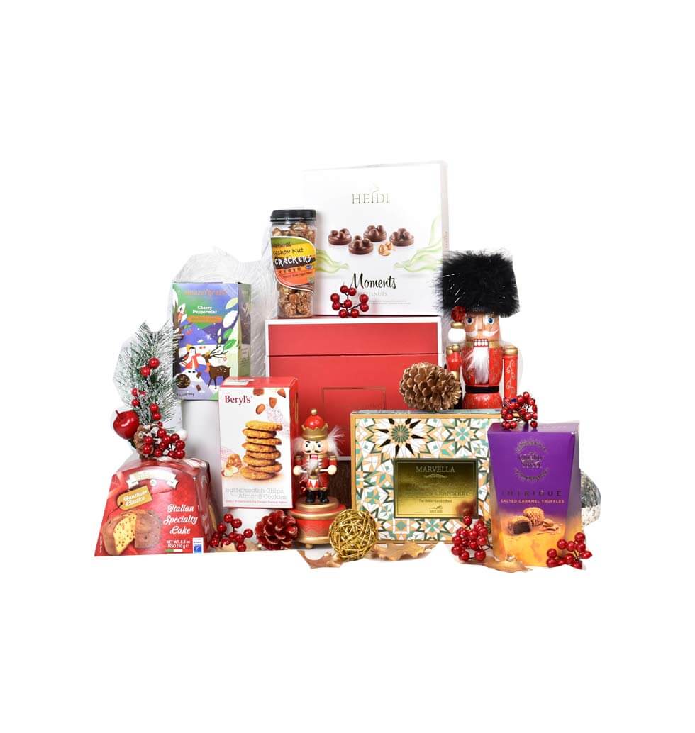 Assorted Nuts And Cookies Christmas Hamper