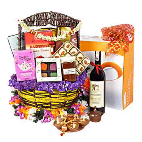 Fine selection of festive goodies presented in an ......  to Sentul