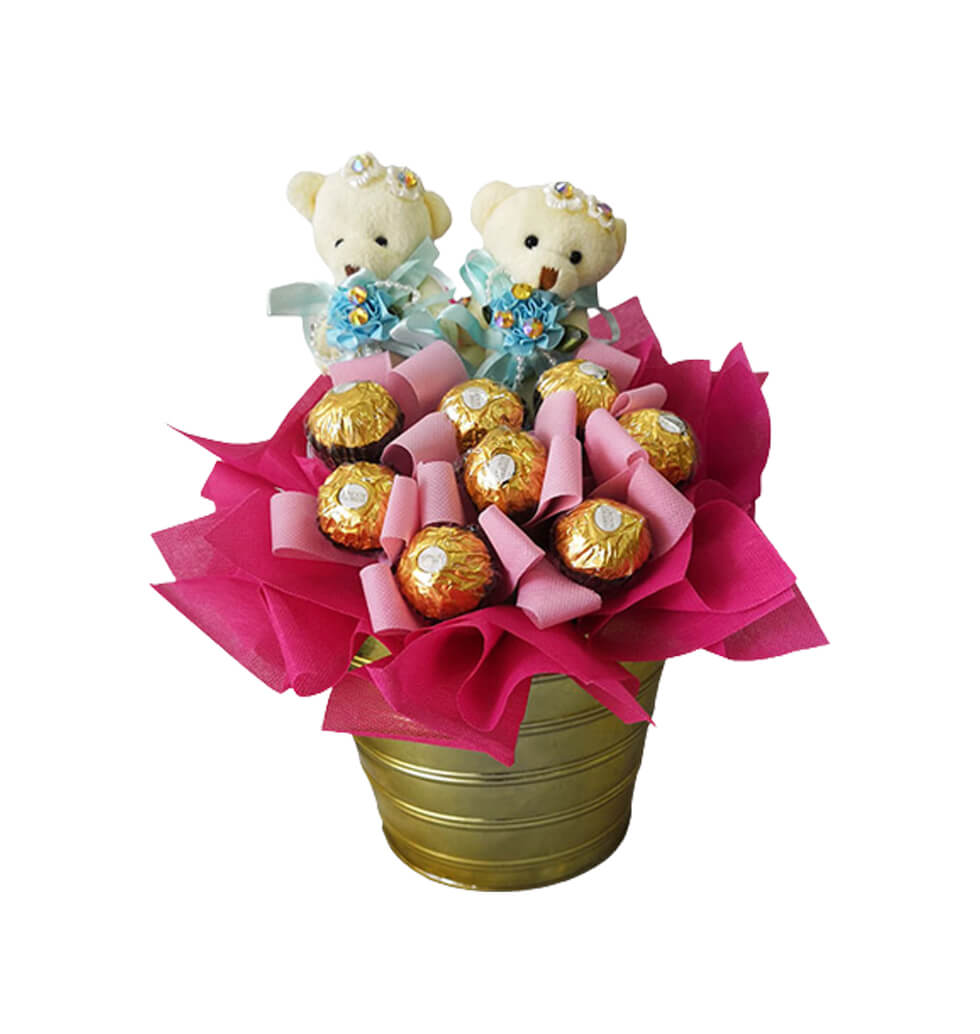 minibears withchocolate