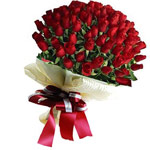Gorgeous Bouquet Of 75 Red Roses 