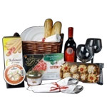 Graceful Gift Basket with Everlasting New Year Greetings