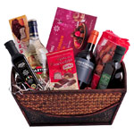 Send online this Gorgeous Basket of Love and Happi...