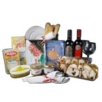 Incomparable Baskets of Luscious Treats and Cutlery Set