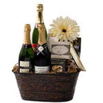 Classic Christmas Champagne Lover Basket