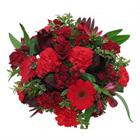 The traditional New Year bouquet all in reds to celebrate the festive season....