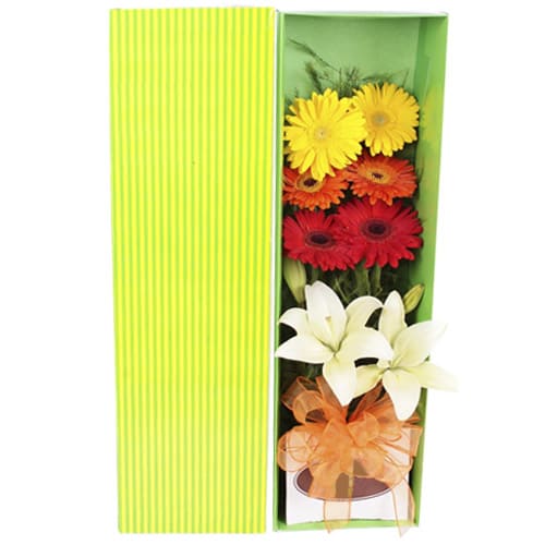 Cherished Floral Composition of Gerberas and Lilies