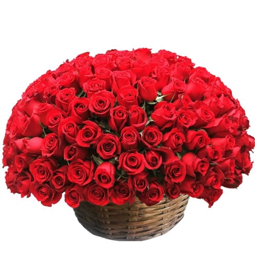 Charming Perfect Surprise Basket of Roses