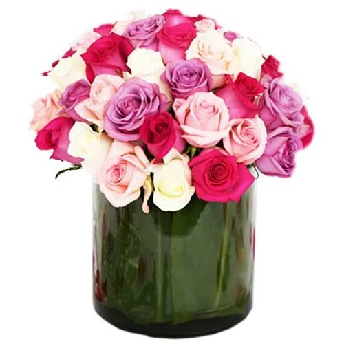 Beautiful Pastel Tone Roses Bouquet