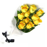 Premium Sunny Blooms of 12 Yellow Roses