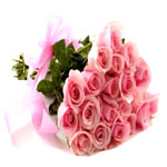 Lovely Pink Impression 20 Dutch Roses Bouquet