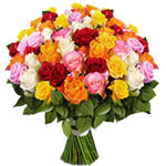 Impressive Delight Floral Bunch of 100 Mixed Roses