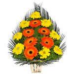 Artistic Congratulation Floral Basket