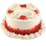 Delightful Happy Holiday Red Velvet Cake