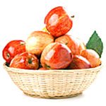 Aromatic 3 Kg Fresh Apples in a Basket