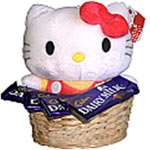 Lovable Hello Kitty N Dairy Milk Collection Gift Basket